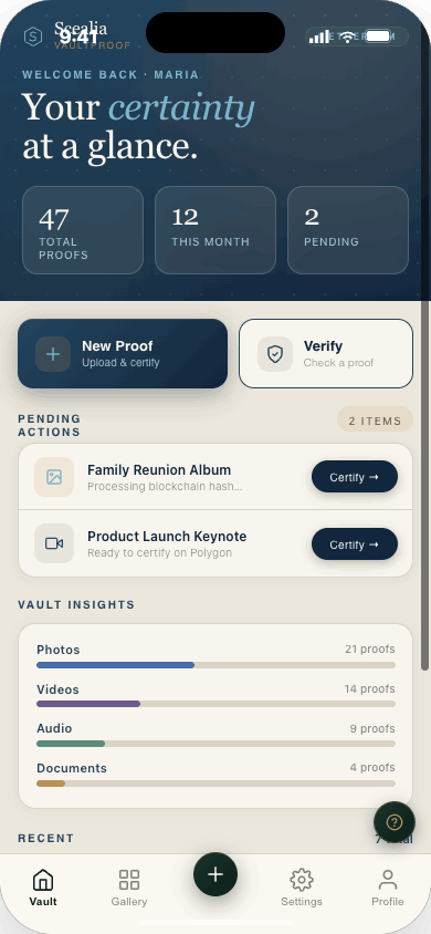 Scealia app